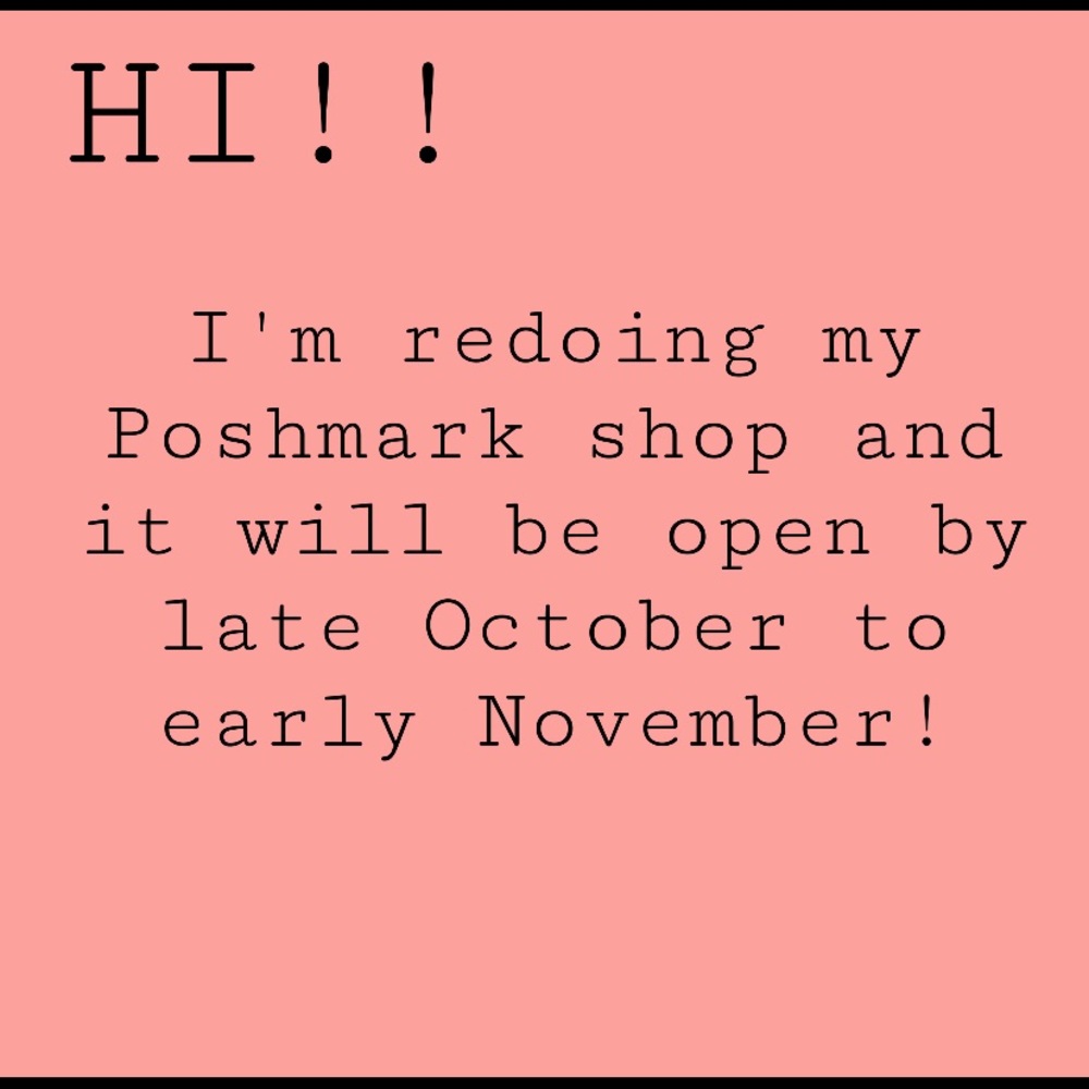 shop will be open soon!!! Please don’t buy this listing